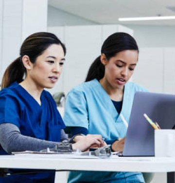 Nurses working together