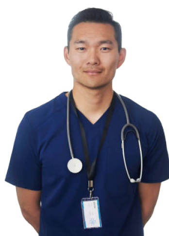 Nurse smiling at camera. 