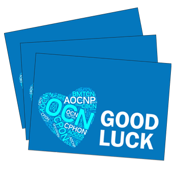 Blue good luck card